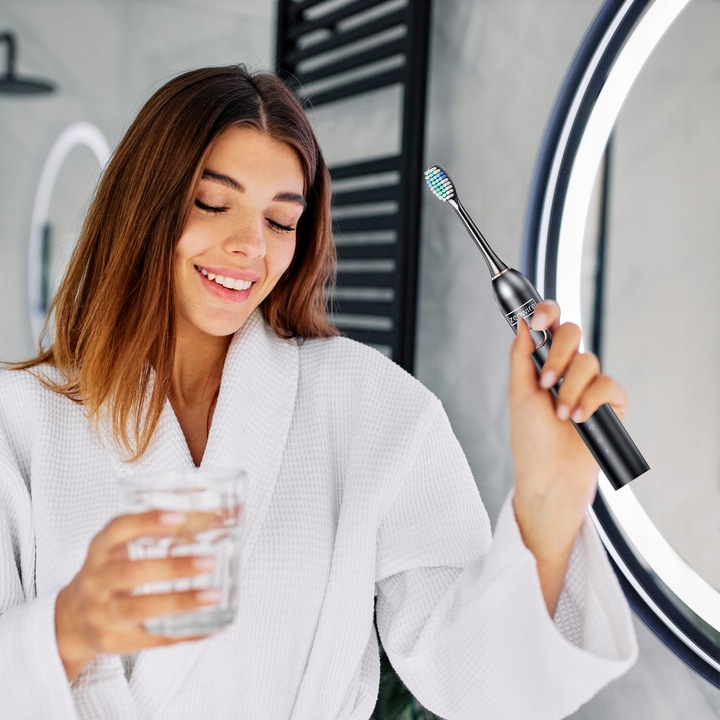 Szczoteczka Soniczna Elektryczna Magnetyczna do Zębów dla Dzieci Dorosłych