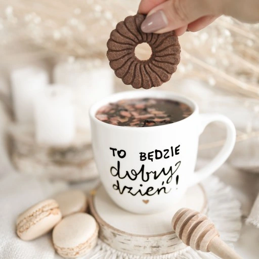 Kubek 300 ml - To będzie dobry dzień ZŁOTE SERCE