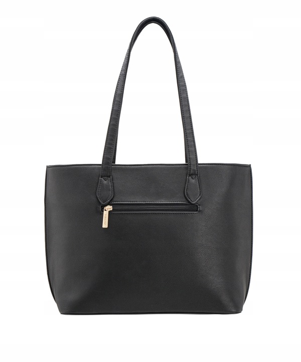 Torebka Damska Czarna Shopper Duża Mieści A4 Na Ramię PUCCINI BML040D-1