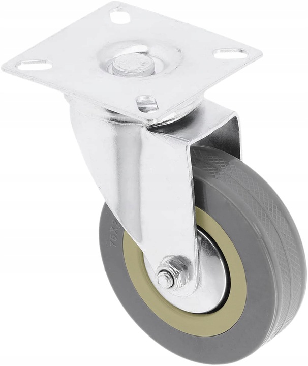 KÓŁKA MEBLOWE OBROTOWE GUMOWE CICHE KOŁA ŁOŻYSKOWANE ZESTAW 4 KÓŁEK