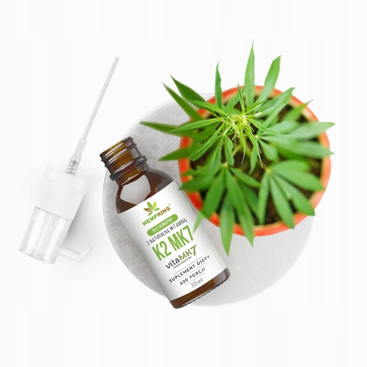 Witamina K2 MK7 w oleju konopnym 30 ml Hemp King