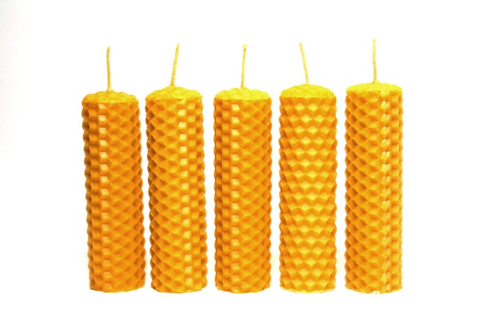 NATURALNA ŚWIECA ŚWIECZKA Z WOSKU PSZCZELEGO 100% WOSK PSZCZELI 11