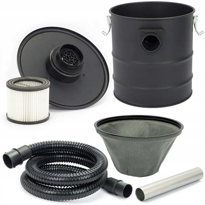 ODKURZACZ DO POPIOŁU KOMINKA PIECA GRUZU KOMINKOWY SEPARATOR ZBIORNIK