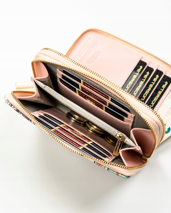 Portfel Peterson z eko skóry damski prezent na dzień matki pojemny z RFID