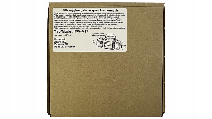 Filtr węglowy do okapu Amica OKP OMP OTP OMP6253BG zamiennik KF17154 -