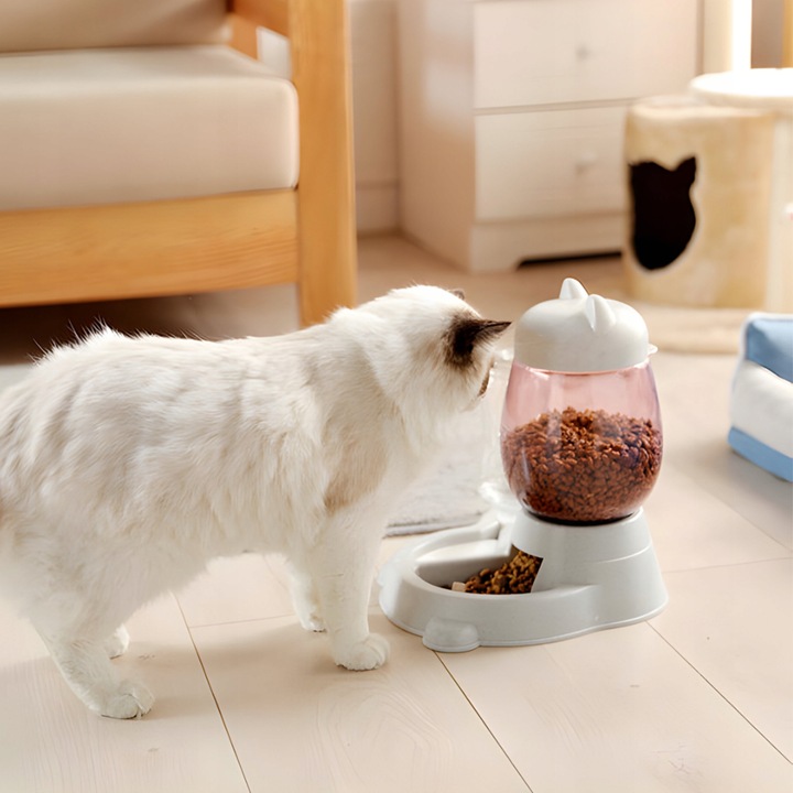 PODAJNIK WODY I KARMY AUTOMATYCZNY MISKA DLA KOTA I PSA DOZOWNIK 2W1 POIDŁO