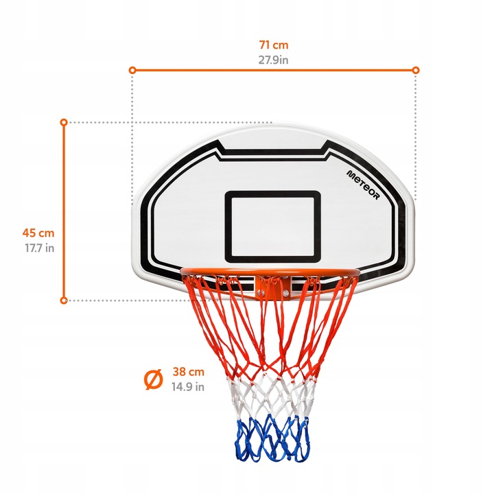 TABLICA DO KOSZYKÓWKI METEOR PHILADELPHIA