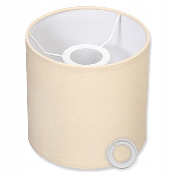 Lampa wisząca stojąca Abażur BEŻOWY 15 cm e27/e14