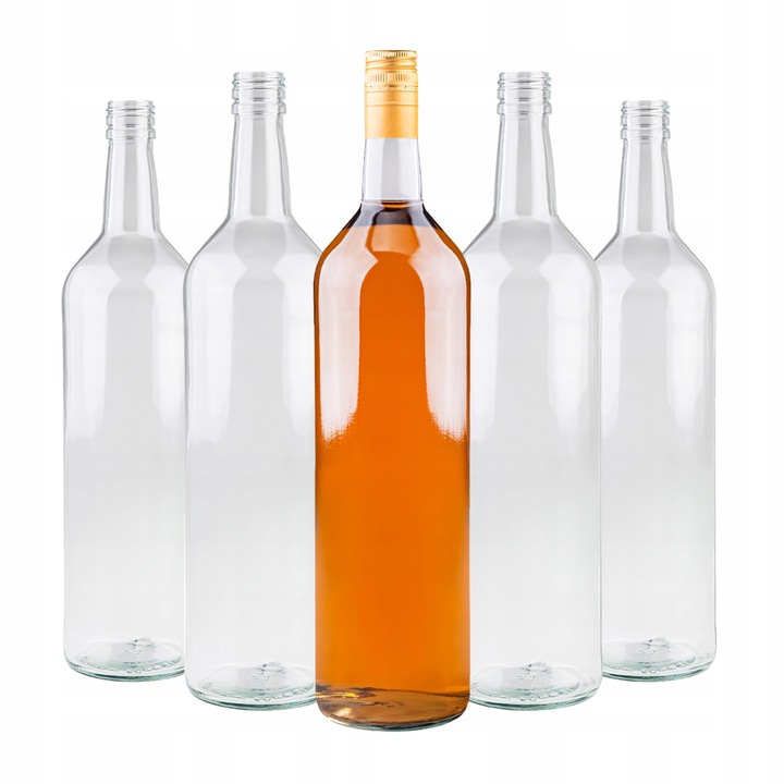 10x BUTELKI MONOPOLOWE 1L 1000 ml WÓDKĘ BIMBER SOK nalewki z zakrętką