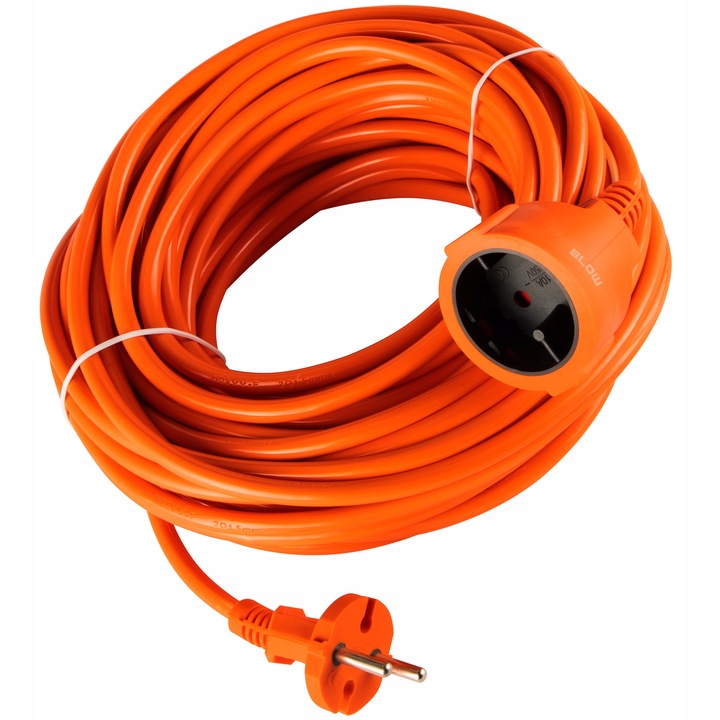 PRZEDŁUŻACZ OGRODOWY DO KOSIARKI BUDOWLANY POJEDYŃCZY GRUBY SZNUR