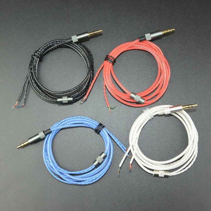 Przewód kabel DIY do słuchawek recabling naprawa