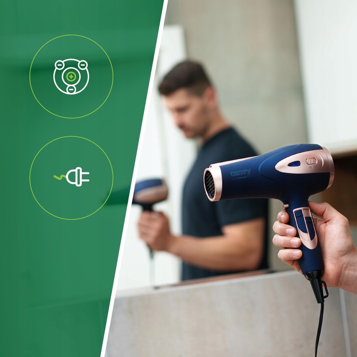 SUSZARKA DO WŁOSÓW Z JONIZACJĄ 2400W Zimny nawiew + Koncentrator i