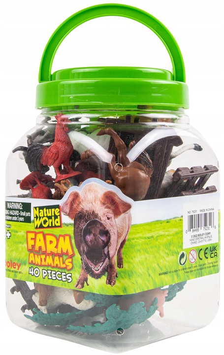 DUŻY ZESTAW FARMA FIGURKI ZWIERZĘTA KONIE OWCE