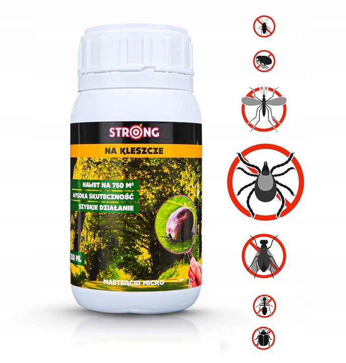 OPRYSK NA KLESZCZE, BARDZO SKUTECZNY ŚRODEK NA KLESZCZE STRONG 250 ML