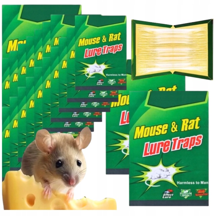 50x LEP na myszy SZCZURY silna pułapka MOCNY KLEJ Aromat MYSZOŁAPKA