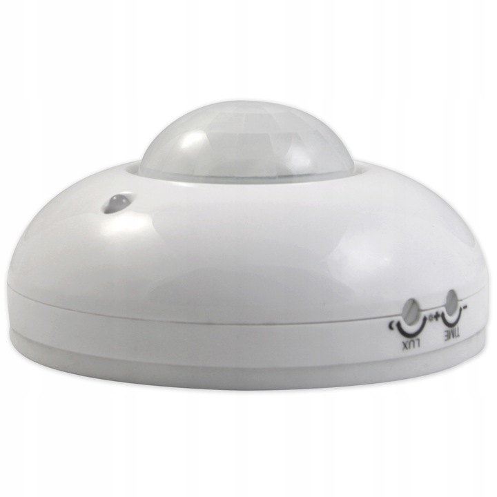 CZUJNIK RUCHU ZMIERZCHU natynkowy LED sufitowy PIR