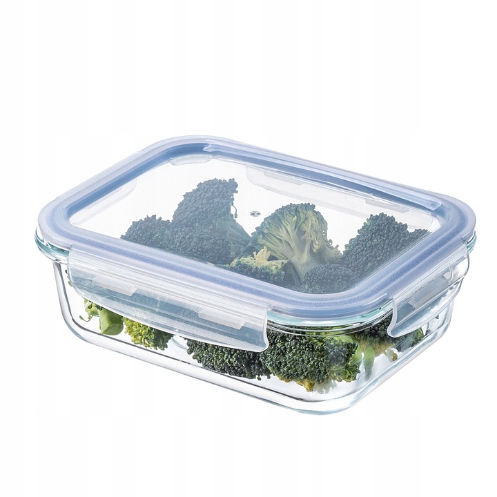 6x SZKLANE POJEMNIKI NA ŻYWNOŚĆ POJEMNIK LUNCHBOX DO LODÓWKI MIKROFALI
