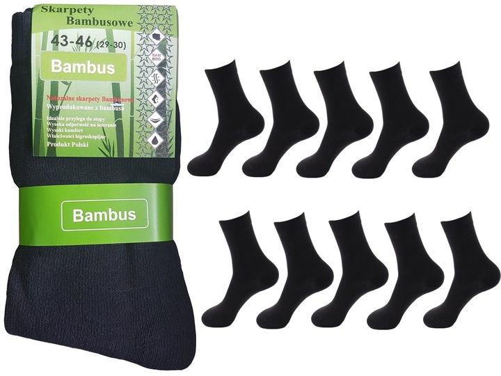 20 x POLSKIE SKARPETKI SKARPETY BAMBUSOWE ANTYBAKTERYJNE 43-46