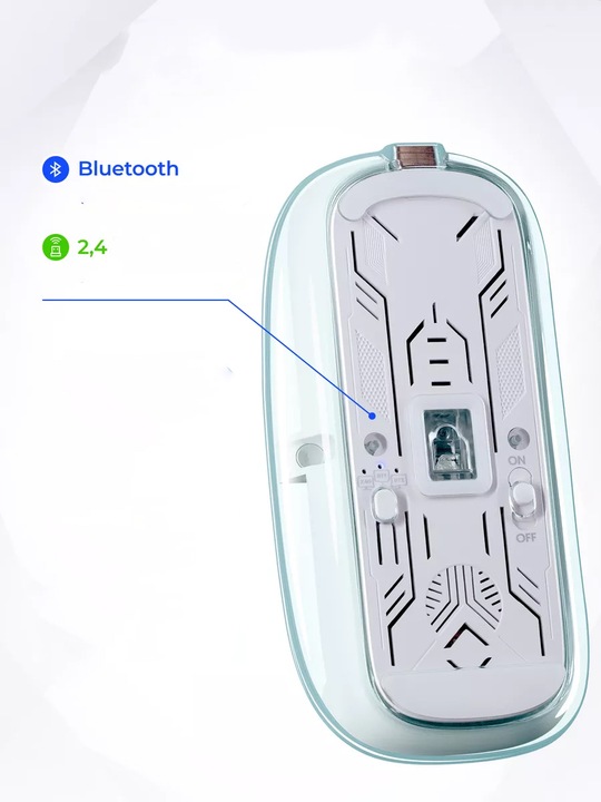Myszka bezprzewodowa Defender IXES MM-999 optyczna 2400dpi 2.4GHz Bluetooth
