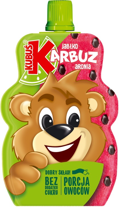 Mus 100 % Kubuś arbuz jabłko aronia 12 x 100g