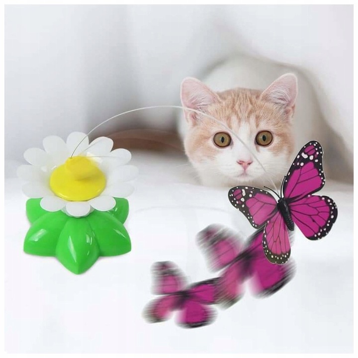 Zabawka dla kota MOTYLEK Ruchoma INTERAKTYWNA