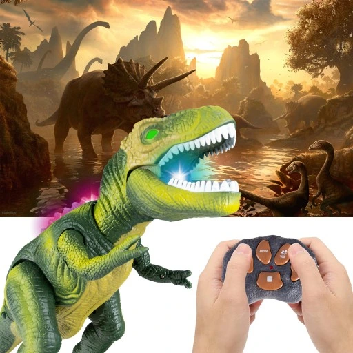 DINOZAUR R/C ROBOT ZDALNIE STEROWANY LED MUZYKA