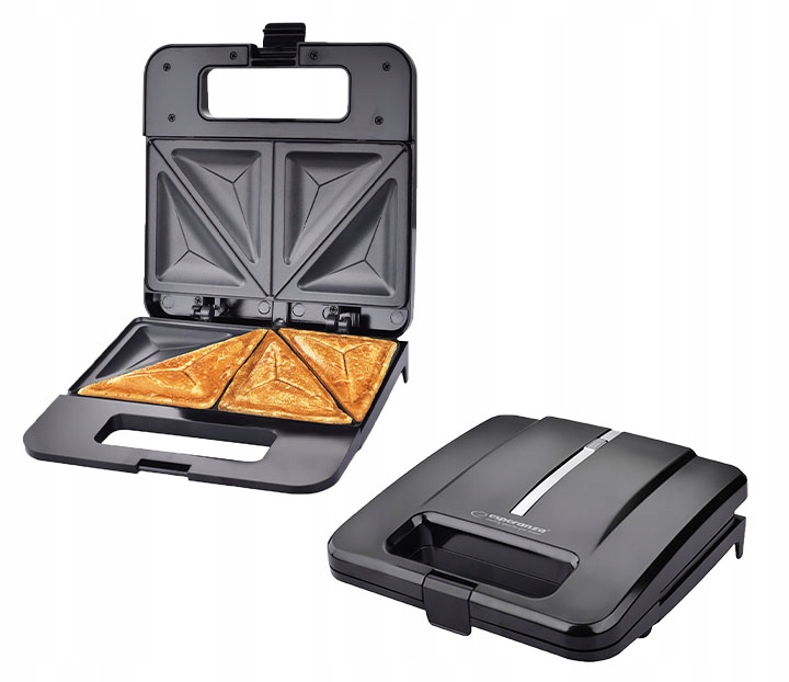 Opiekacz do kanapek Esperanza Parmigiano czarny 1000W