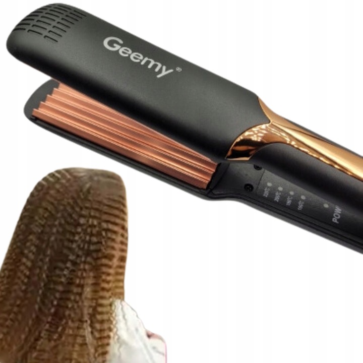 KARBOWNICA DO WŁOSÓW CERAMICZNA CERAMICZNA PRO JONIZACJA FALE GEEMY