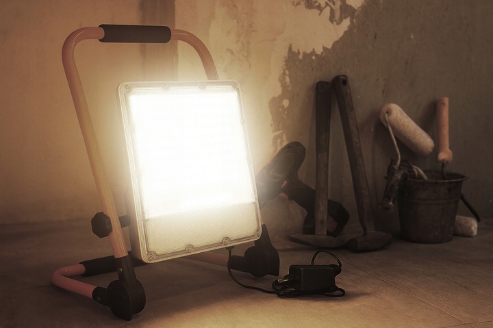 Halogen LED Roboczy Budowlany 300W Naświetlacz przenośny Akumulator