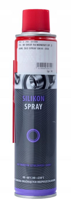 CX80 Silikon Spray Smar Sylikonowy Do Kontaktu z Żywnością w Sprayu 500 ml