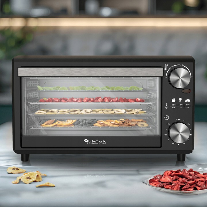 SUSZARKA SPOŻYWCZA DO GRZYBÓW OWOCÓW DEHYDRATOR 14L 5 SZT BPA FREE