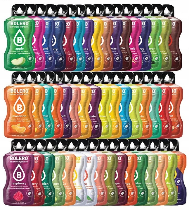 BOLERO BOX STICKS 3G ZESTAW 74 NAPÓJ W PROSZKU BEZ CUKRU WSZYSTKIE SMAKI