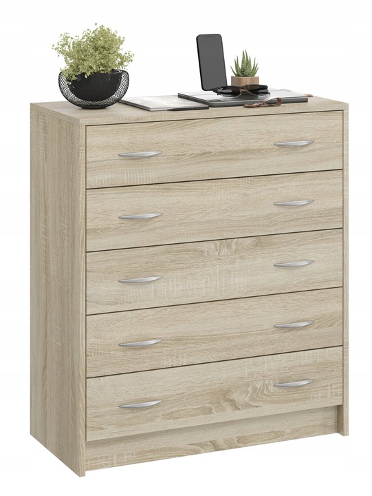 SZAFKA NA BUTY, KOMODA 5 K SONOMA 74 x 85 x 35CM PRZEDPOKÓJ