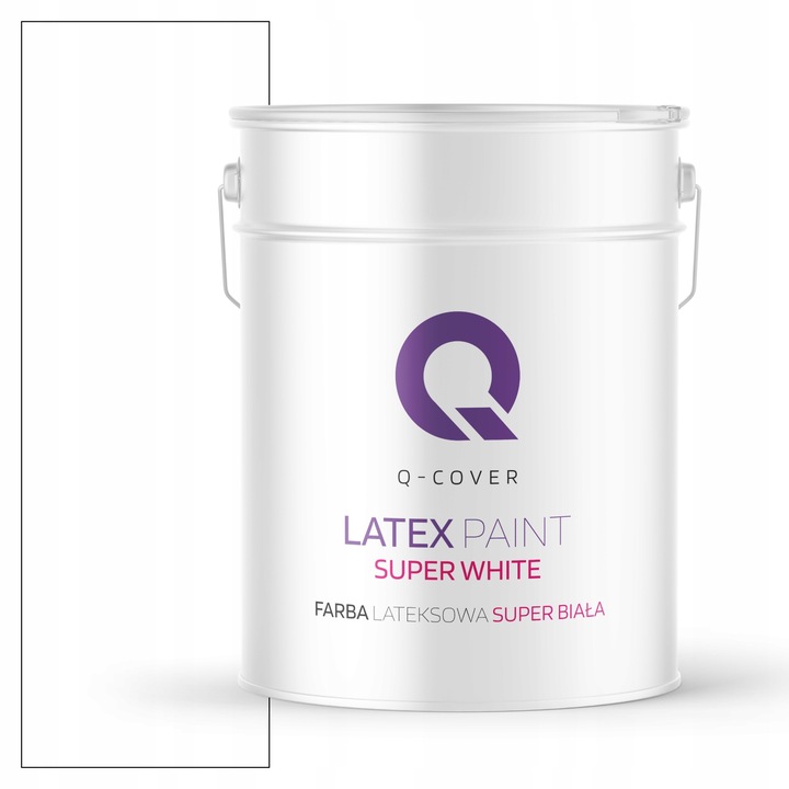 Biała Farba Do Ścian Lateksowa Super Biała 10L Głęboki Mat Czysta Biel