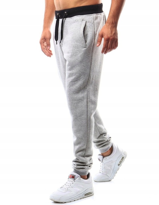 MĘSKIE SPODNIE DRESOWE JOGGERY ux2214 - XL