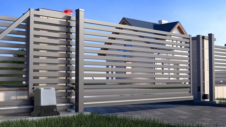 ZESTAW DO BRAM FORCE 1200 kg 4xPILOT WIFI 5xLISTWA LAMPA NAPĘD BRAMY