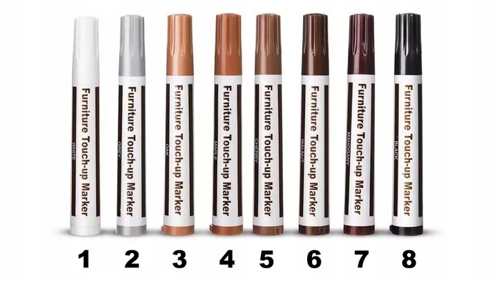 ZESTAW PISAKI DO MEBLI MARKERY NAPRAWCZE WOSK