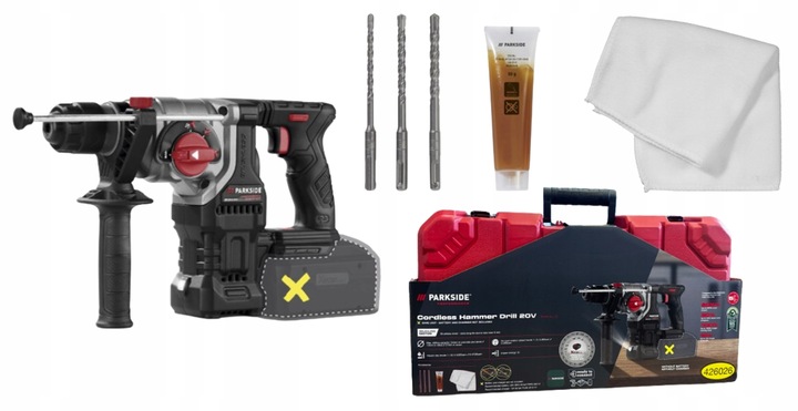 PARKSIDE PERFORMANCE Akumulatorowa młotowiertarka 20 V PKHAP 20-Li C3