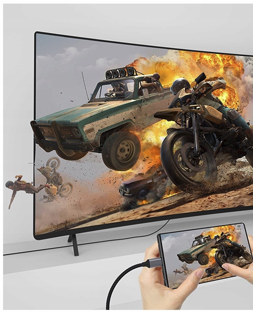 4Apple Kabel Adapter Przejściówka USB-C HDMI 4K 60Hz Thunderbolt 3 4 2m