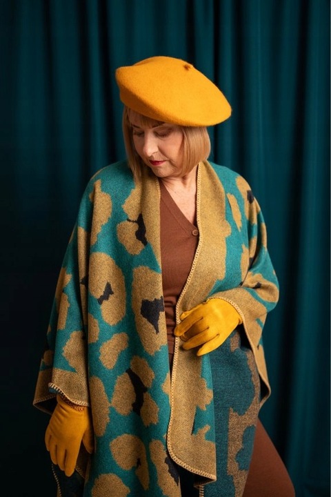 Beret damski wełniany Classic -klasyczny francuski antenka Czarny