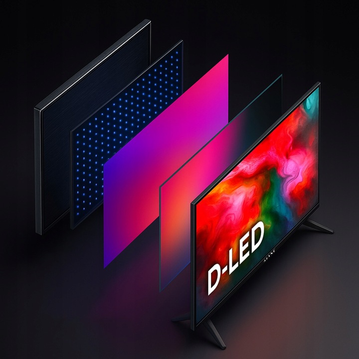 Telewizor Kiano KE32 Elegance Smart TV Bezramkowy D-LED HD DVB-T2/HEVC