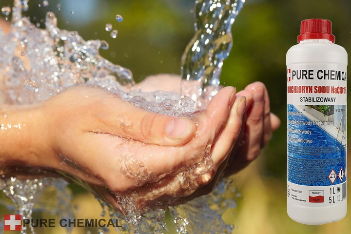 PODCHLORYN SODU 15% CHLOR W PŁYNIE DO WODY DO DREWNA 5L