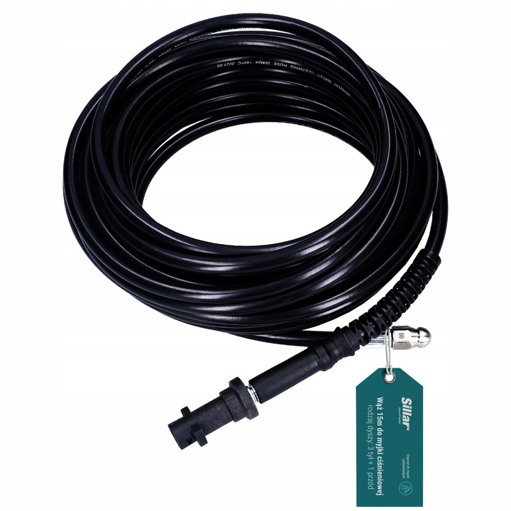 Wąż 15m czyszczenia kanalizacji rur do myjki Karcher K2 K3 K4 K5 K6 K7