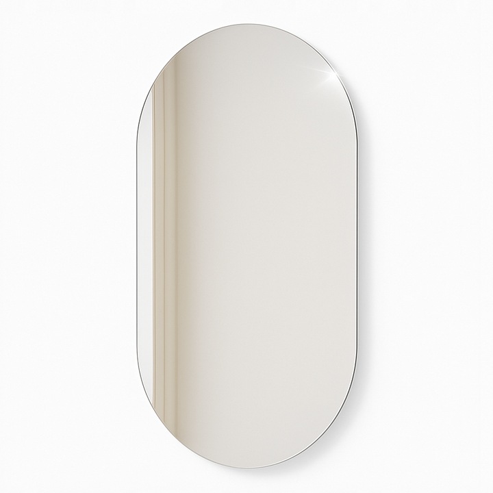 Lustro owalne LED COB łazienkowe, uniwersalne 100x50 cm bez ramy IP 67