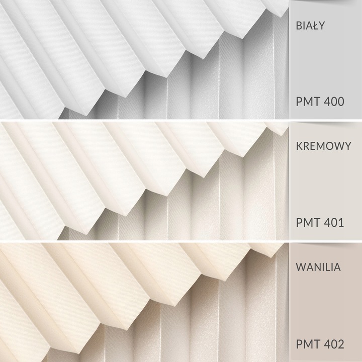 Roleta plisowana ZACIEMNIAJĄCA termo - na Haczykach PLISA 42 x 150 cm