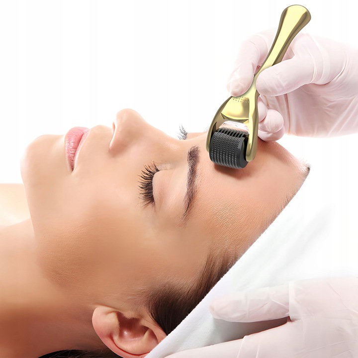 DERMA ROLLER 0.5/1/1.5mm 3W1 DERMAROLLER TYTAN MEZOTERAPIA IGŁOWA DO TWARZY