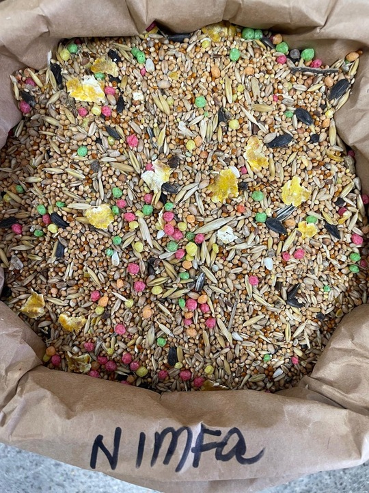 Karma Premium Dla Papug Średnich Nimfa Rudosterka z Słonecznikiem 10 KG