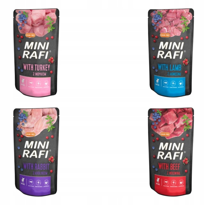 KARMA RAFI MINI SASZETKA MIX SMAKÓW 20x150G DLA PSA