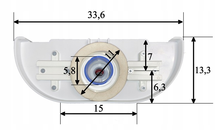 Spłuczka Zbiornik do Kompakt WC dolnopłuk 3/6 litr zawory w komplecie