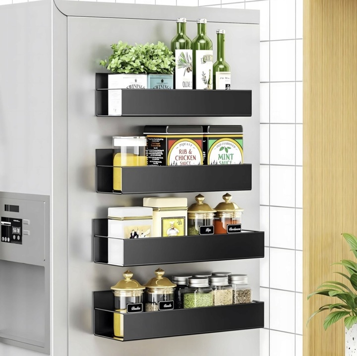 2x PÓŁKA MAGNETYCZNA NA LODÓWKĘ PRALKĘ ŁAZIENKI ORGANIZER PRZYPRAWY